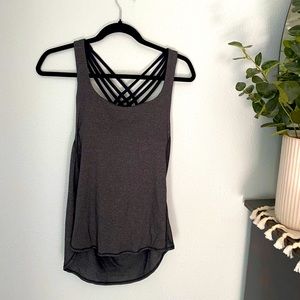 Lululemon strappy detail tank with draped back